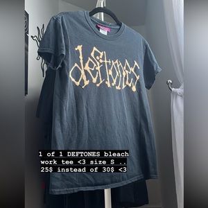 deftones handmade band tee